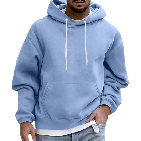 Men's Drawstring Hooded Kangaroo Pocket Sweatshirt