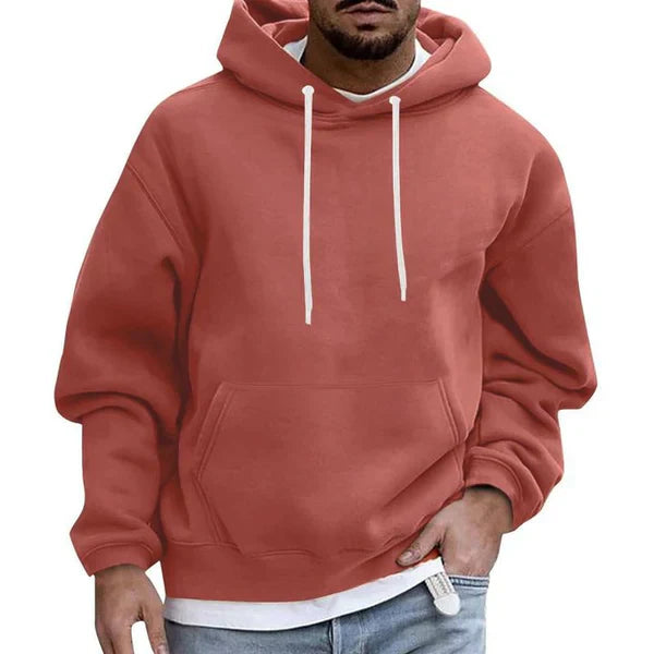 Men's Drawstring Hooded Kangaroo Pocket Sweatshirt