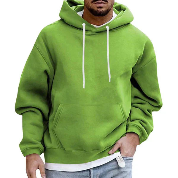Men's Drawstring Hooded Kangaroo Pocket Sweatshirt