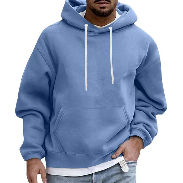 Men's Drawstring Hooded Kangaroo Pocket Sweatshirt