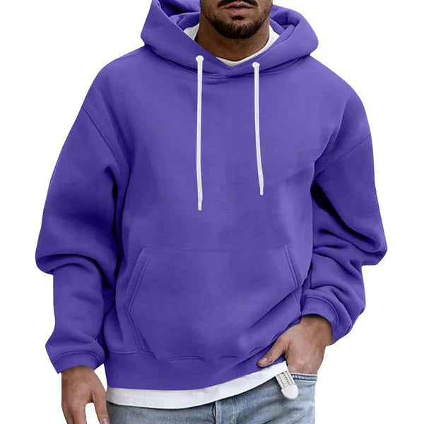 Men's Drawstring Hooded Kangaroo Pocket Sweatshirt