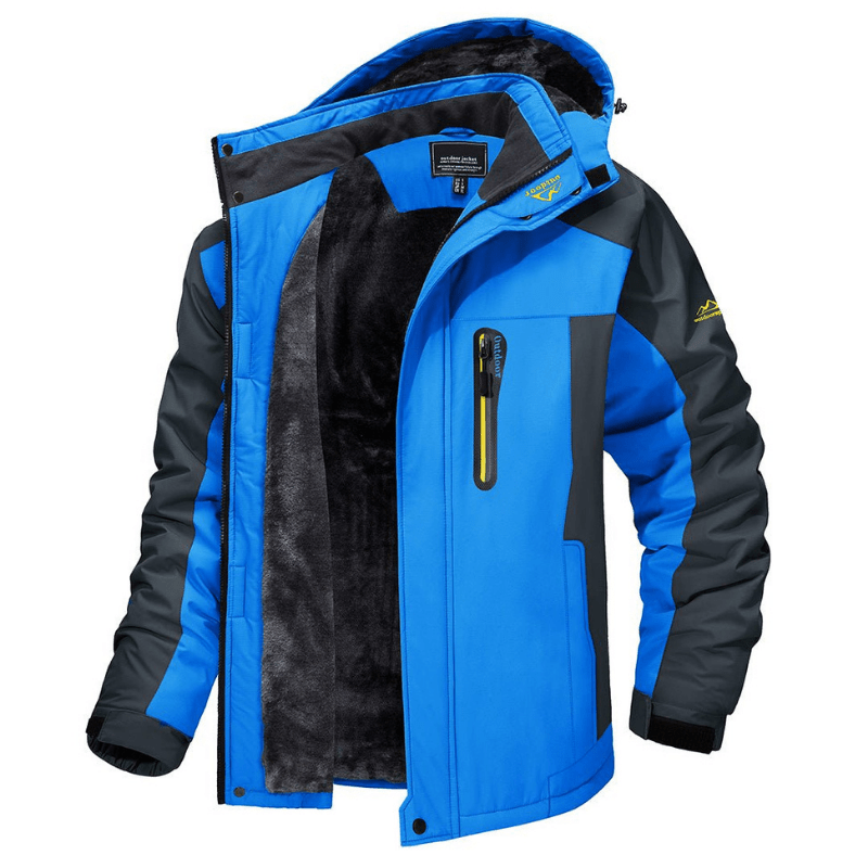 Men's Fleece Lined Hooded Zip Jacket