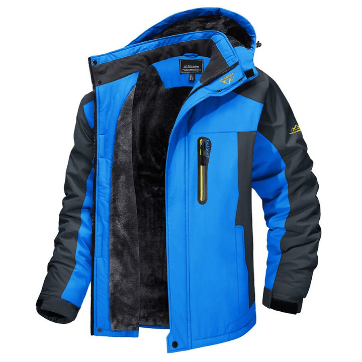 Men's Fleece Lined Hooded Zip Jacket