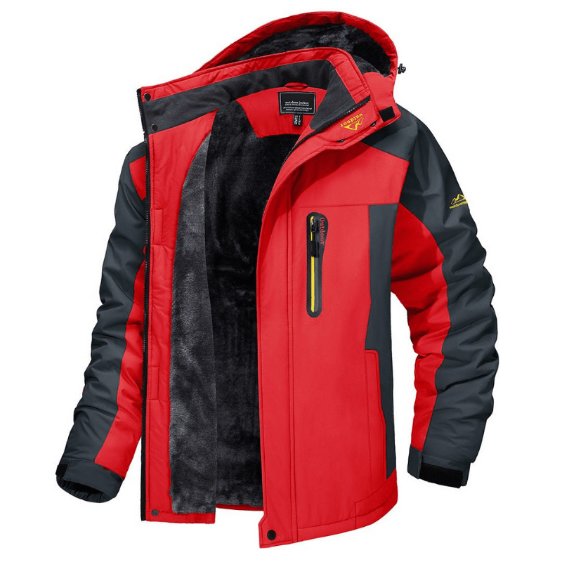 Men's Fleece Lined Hooded Zip Jacket