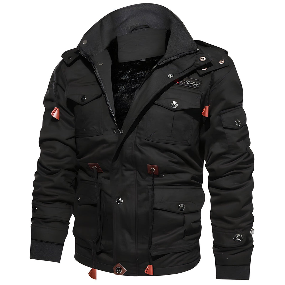 Men's Fleece Lined Stand Collar Field Jacket