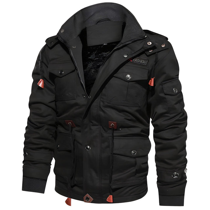 Men's Fleece Lined Stand Collar Field Jacket