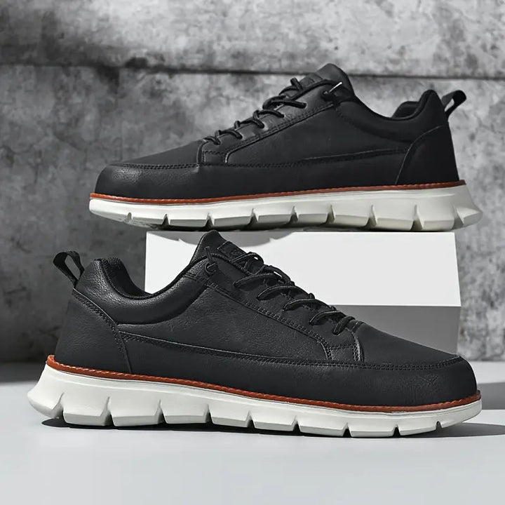 Men's Lace-Up Round Toe Low-Top Sneakers