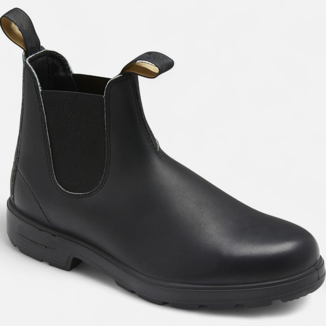 Men's Pull-On Leather Chelsea Ankle Boots
