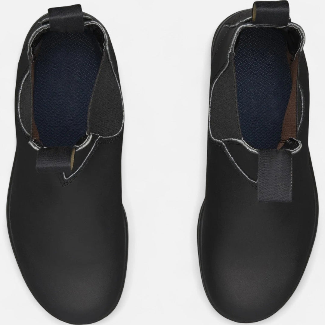 Men's Pull-On Leather Chelsea Ankle Boots