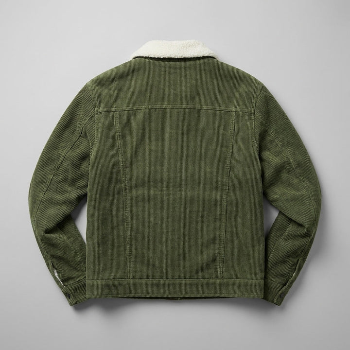 Men's Sherpa Lined Corduroy Trucker Jacket