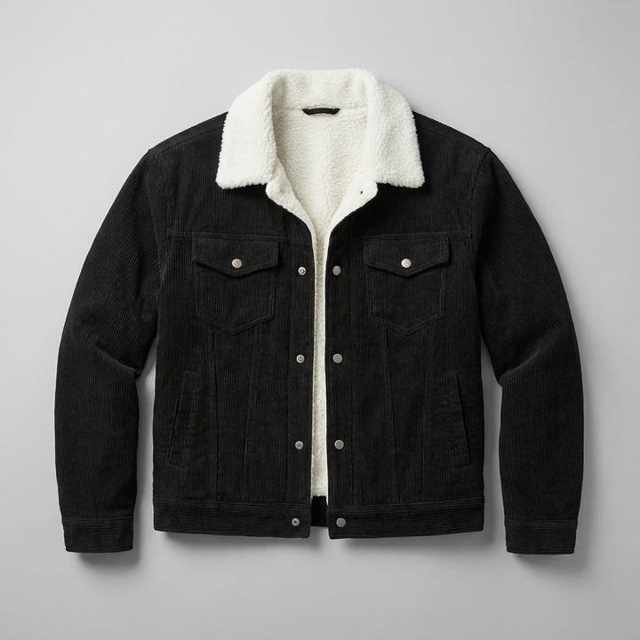 Men's Sherpa Lined Corduroy Trucker Jacket
