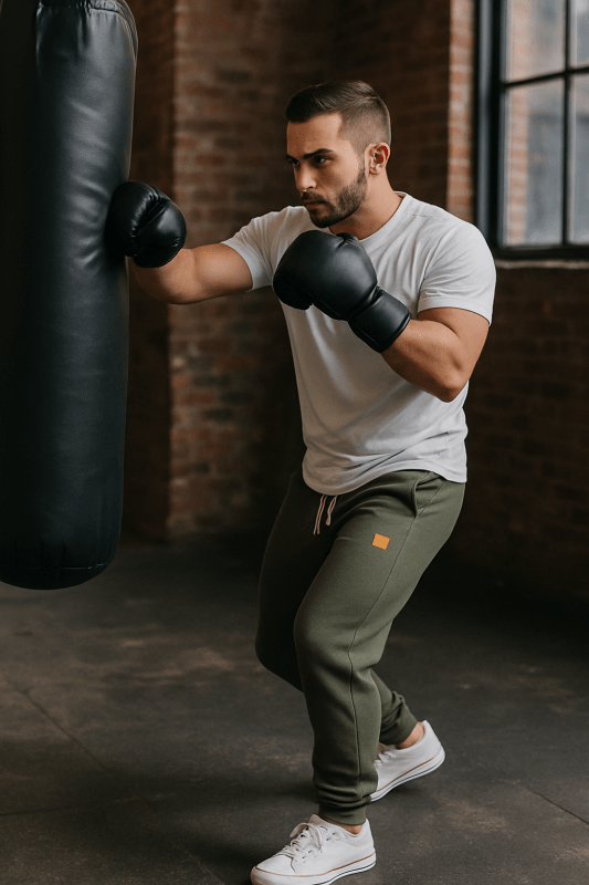 Men's Slim Tapered Drawstring Jogger Pants