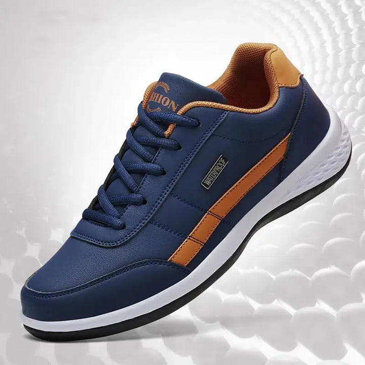 Men's Striped Lace-Up Low Top Sneakers
