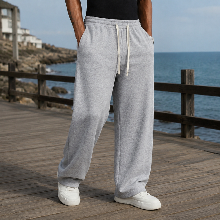 Men's Wide Leg Drawstring Sweatpants