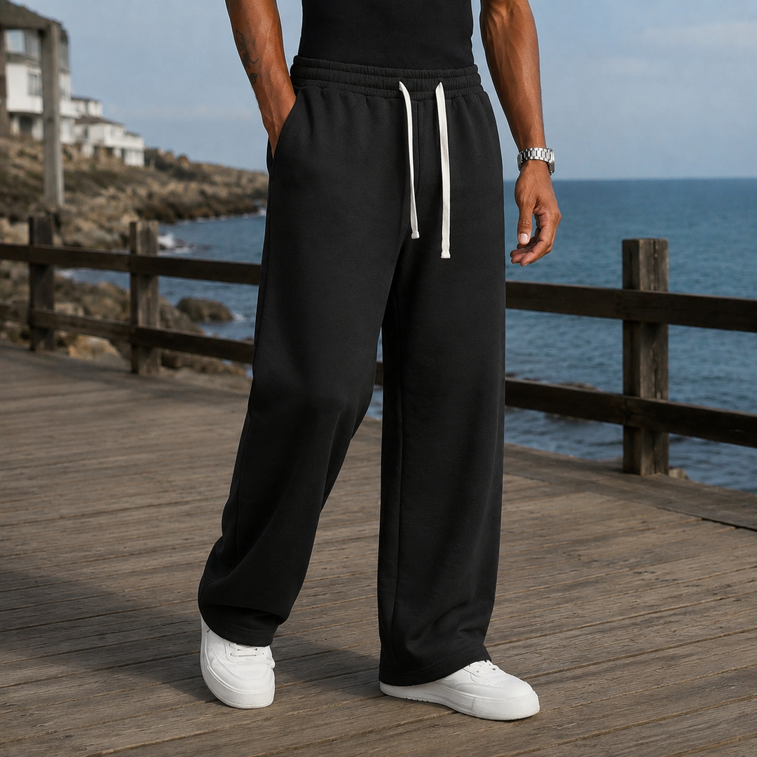 Men's Wide Leg Drawstring Sweatpants