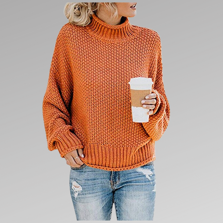 Women's Chunky Knit Turtleneck Sweater