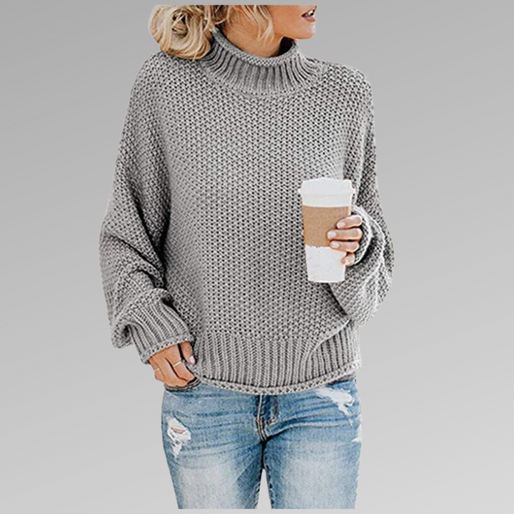 Women's Chunky Knit Turtleneck Sweater