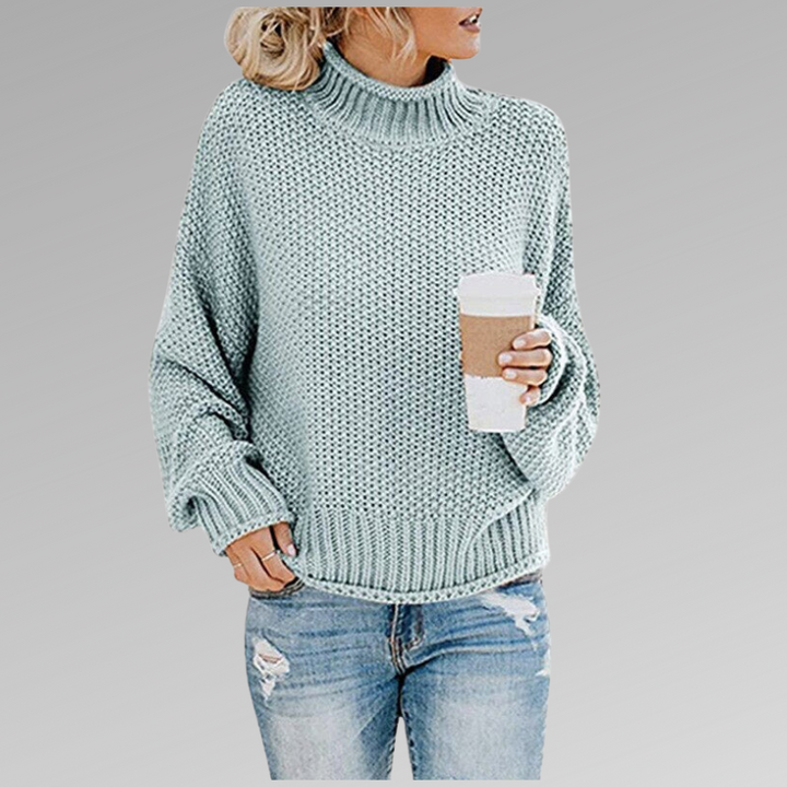 Women's Chunky Knit Turtleneck Sweater