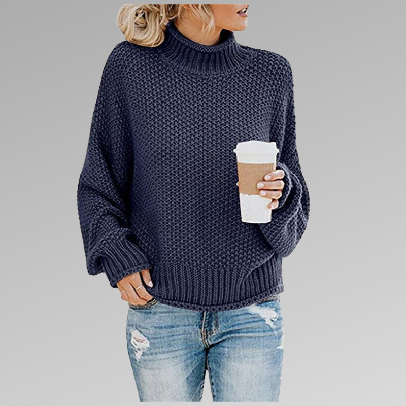 Women's Chunky Knit Turtleneck Sweater
