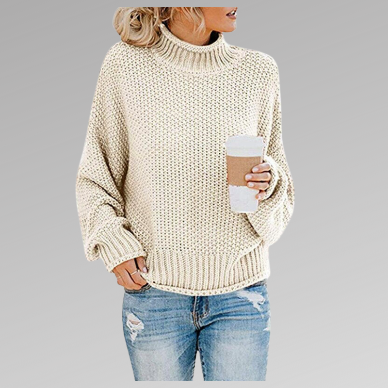 Women's Chunky Knit Turtleneck Sweater