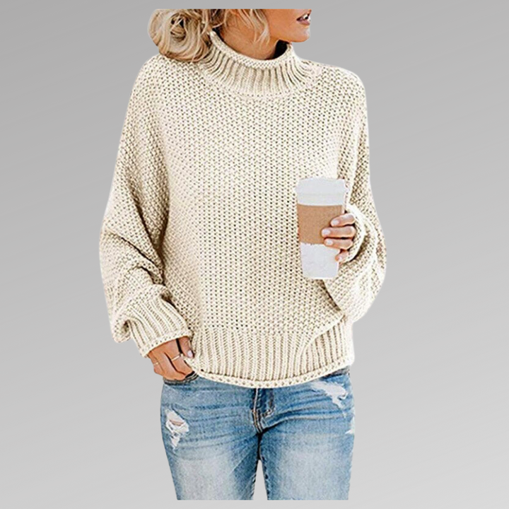 Women's Chunky Knit Turtleneck Sweater