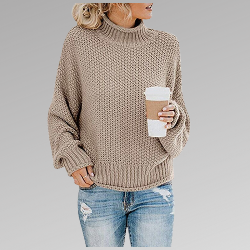 Women's Chunky Knit Turtleneck Sweater