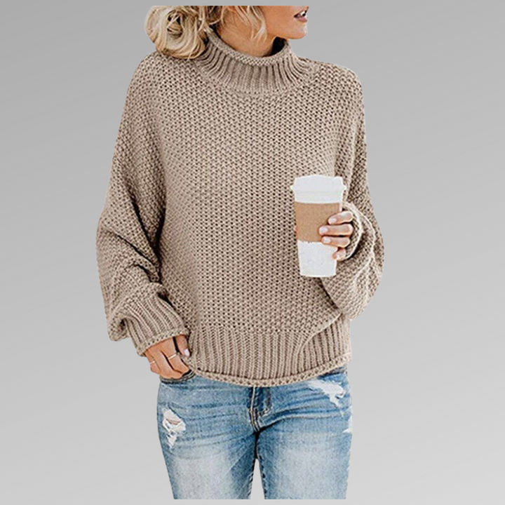 Women's Chunky Knit Turtleneck Sweater