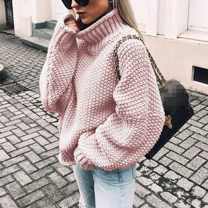 Women's Chunky Knit Turtleneck Sweater