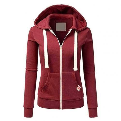 Women's Fitted Hooded Full Zip Sweatshirt