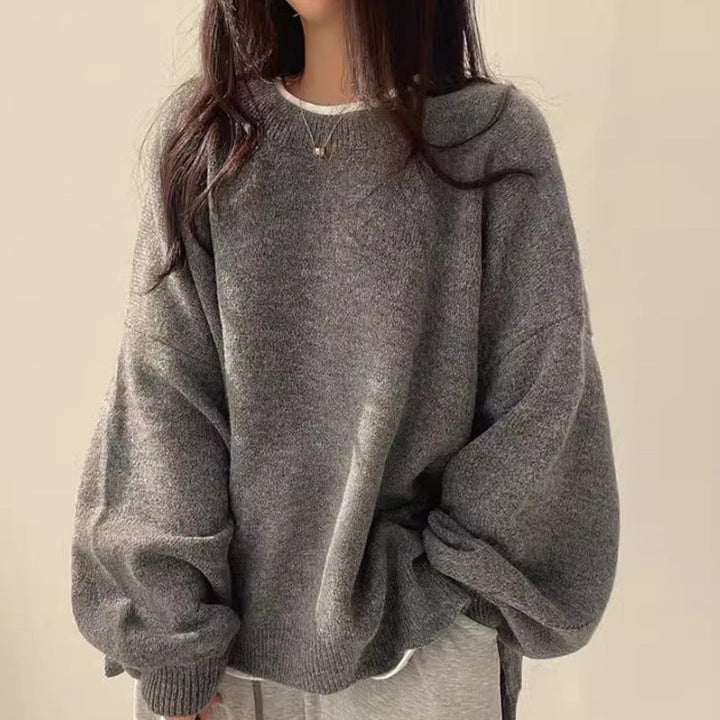Women's Oversized Crew Neck Knit Sweater