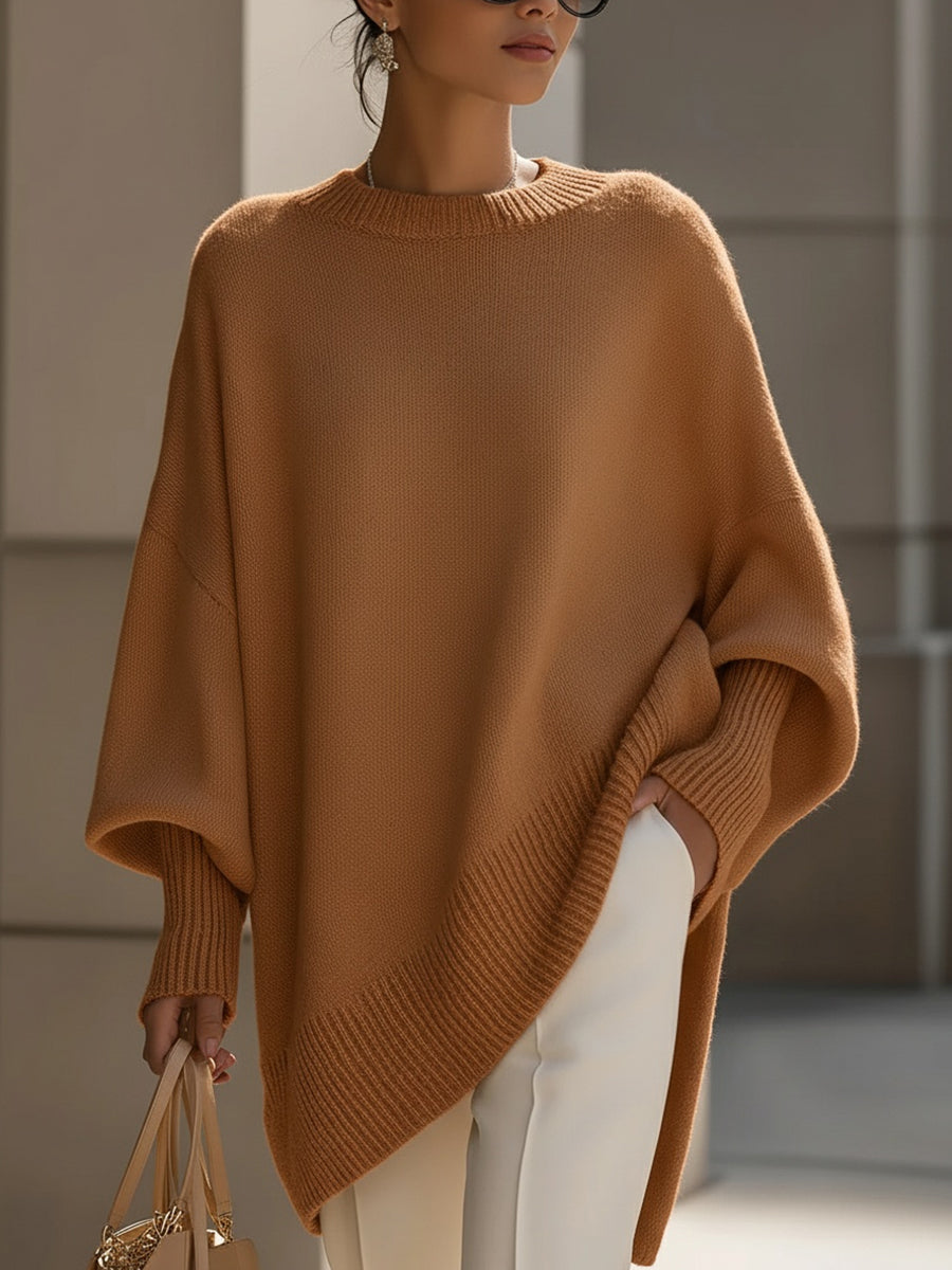 Women's Oversized Crewneck Knit Sweater