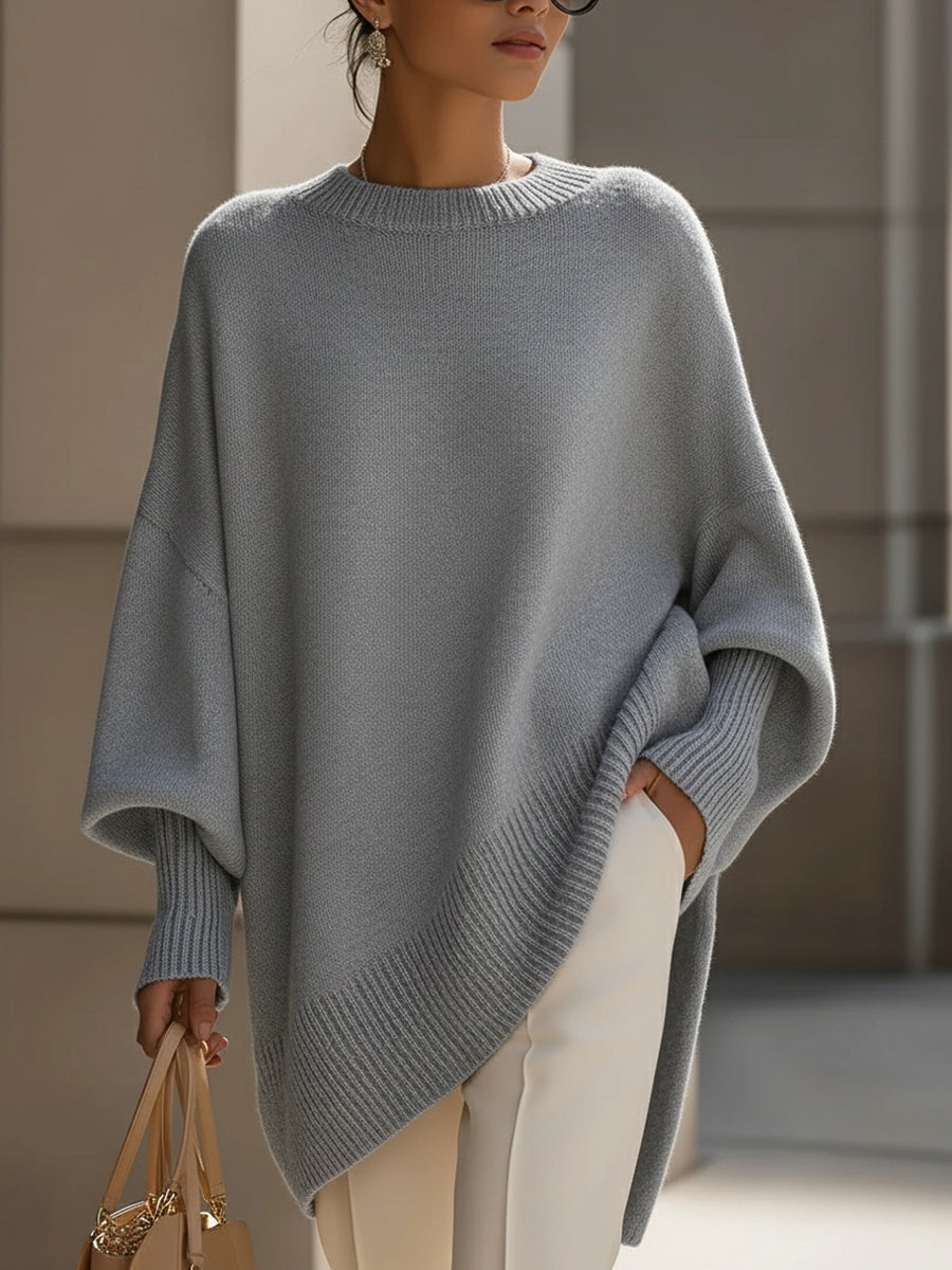 Women's Oversized Crewneck Knit Sweater