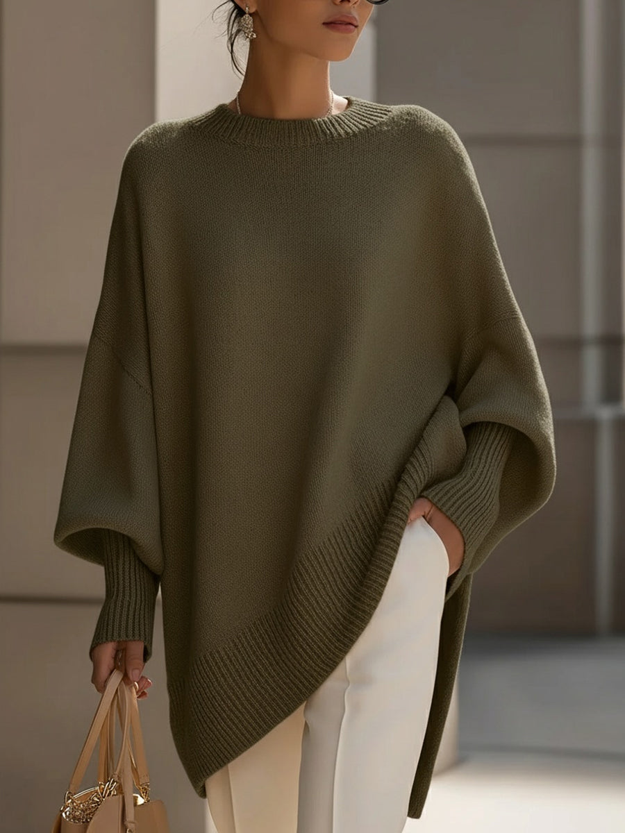 Women's Oversized Crewneck Knit Sweater