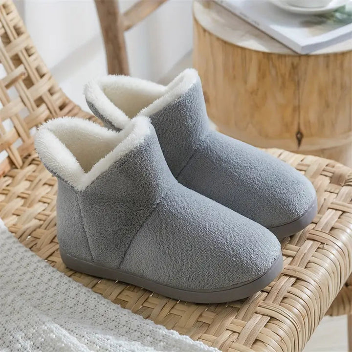 Women's Plush Fleece-Lined Bootie Slippers