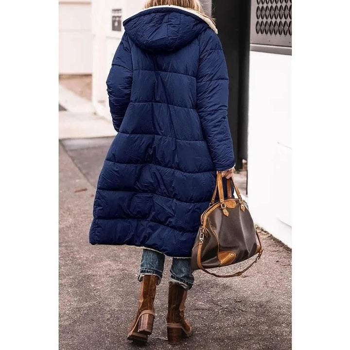 Women's Quilted Sherpa Lined Longline Coat