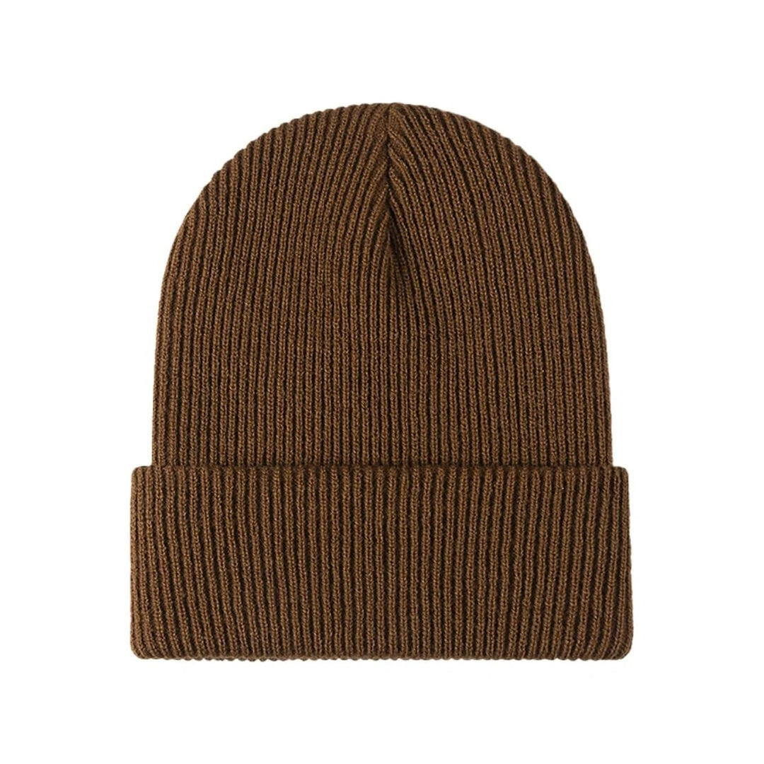 Women's Ribbed Knit Cuffed Beanie