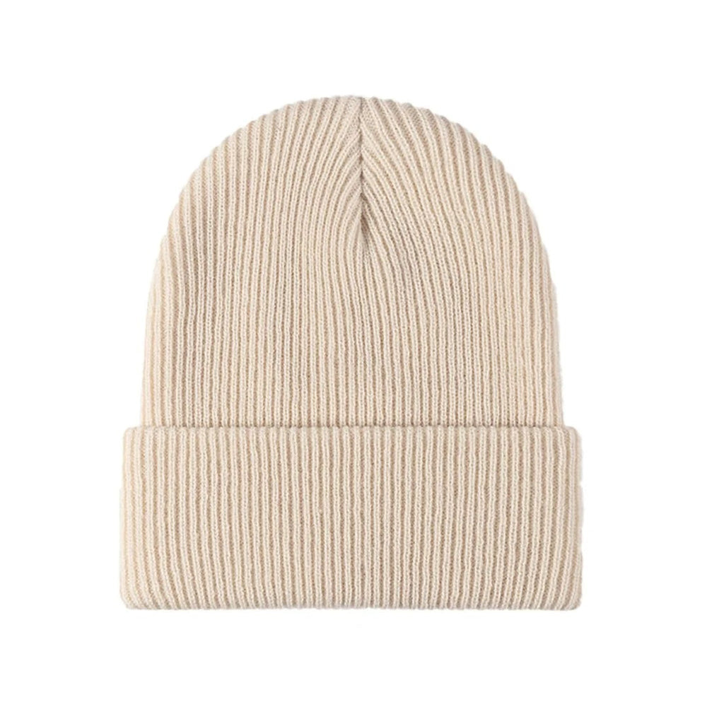 Women's Ribbed Knit Cuffed Beanie