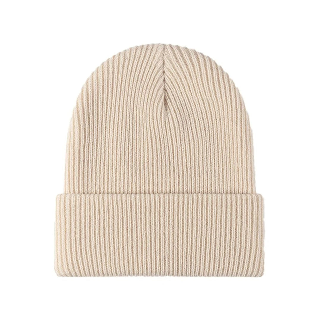 Women's Ribbed Knit Cuffed Beanie