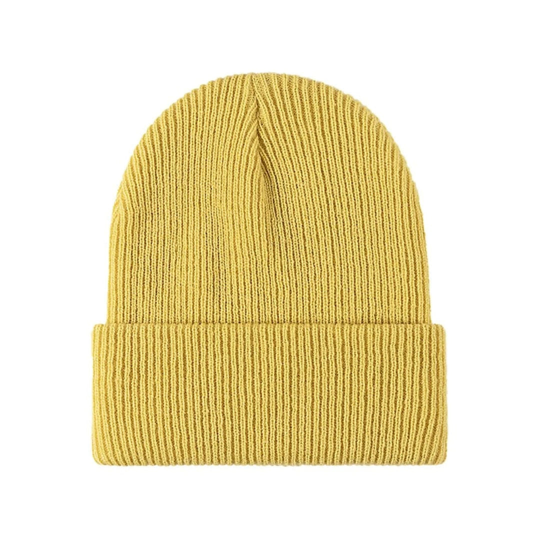 Women's Ribbed Knit Cuffed Beanie