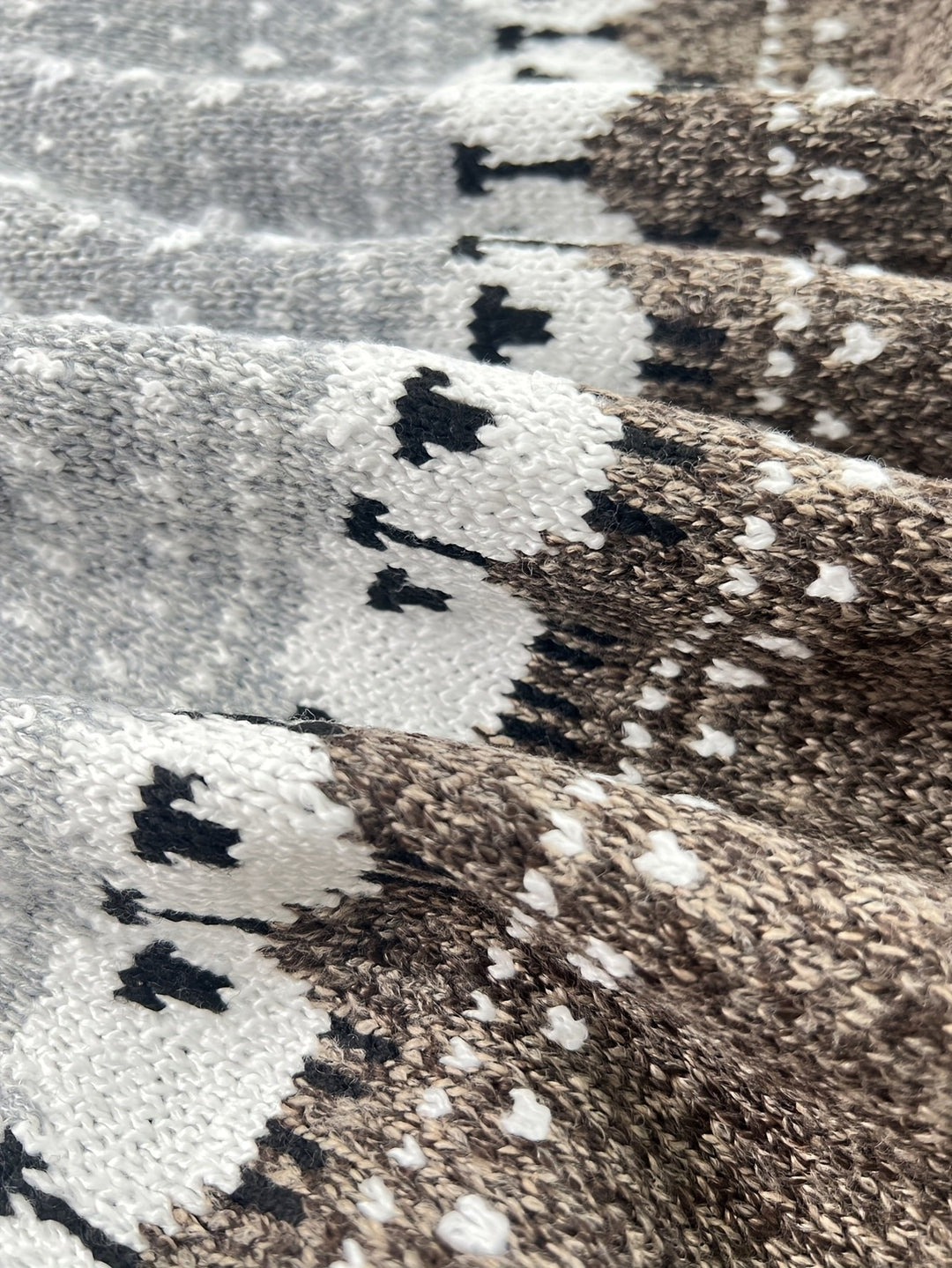 Women's Sheep Jacquard Chunky Knit Sweater