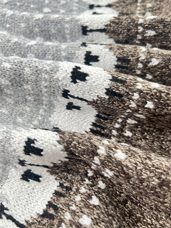 Women's Sheep Jacquard Chunky Knit Sweater