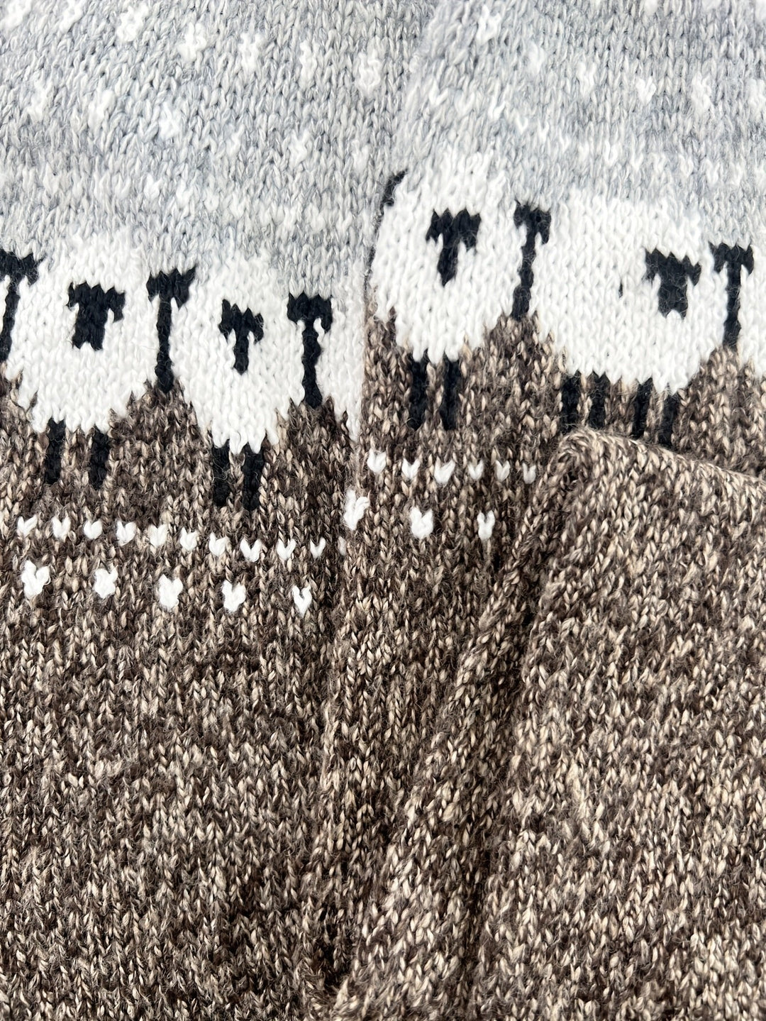 Women's Sheep Jacquard Chunky Knit Sweater