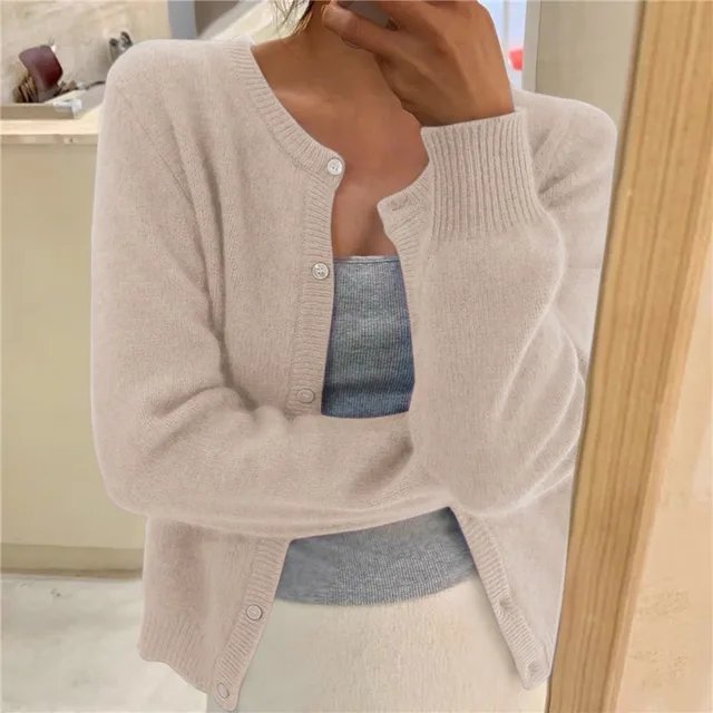Women's Soft Knit Button-Front Cardigan