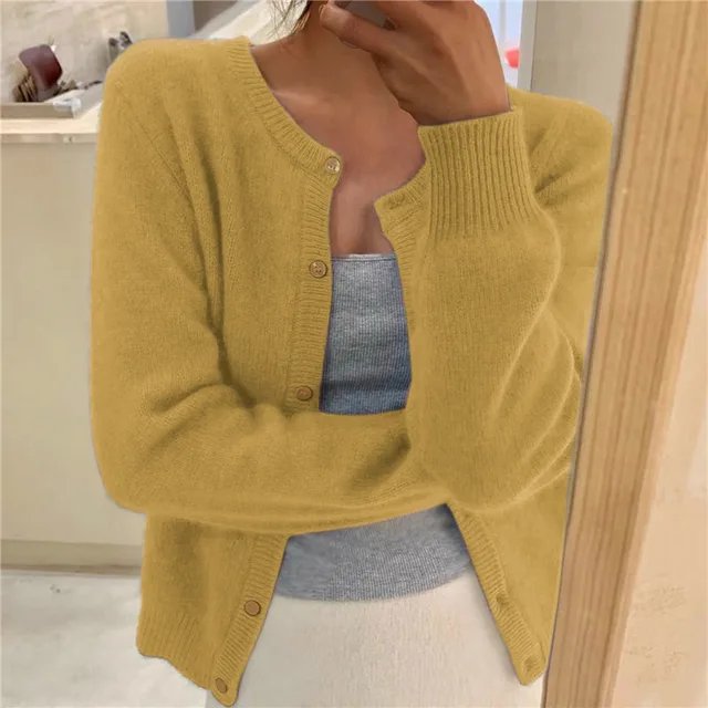 Women's Soft Knit Button-Front Cardigan